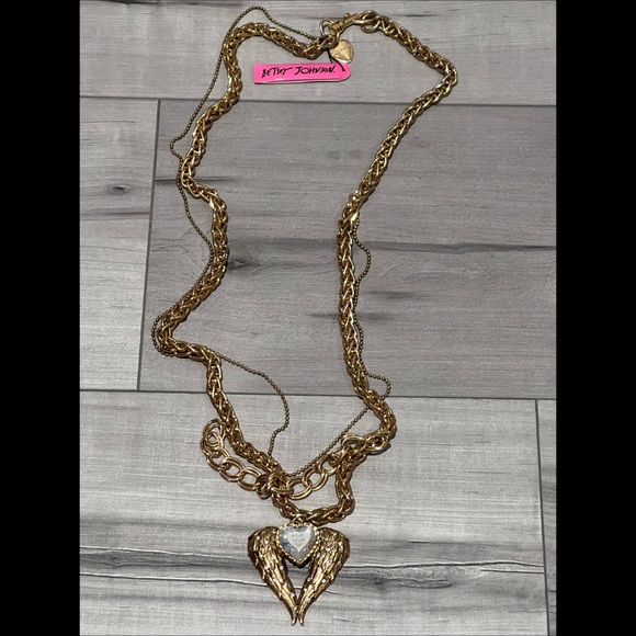 Betsy Johnson Fly With Me multi strand necklace - Picture 3 of 5